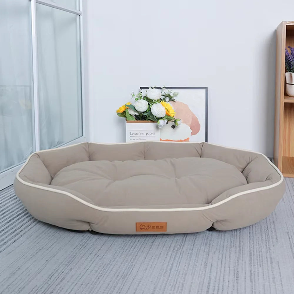 Cama Sofá para Cães e Gatos – Cama Grande, Quente e Confortável para Descanso no Inverno**