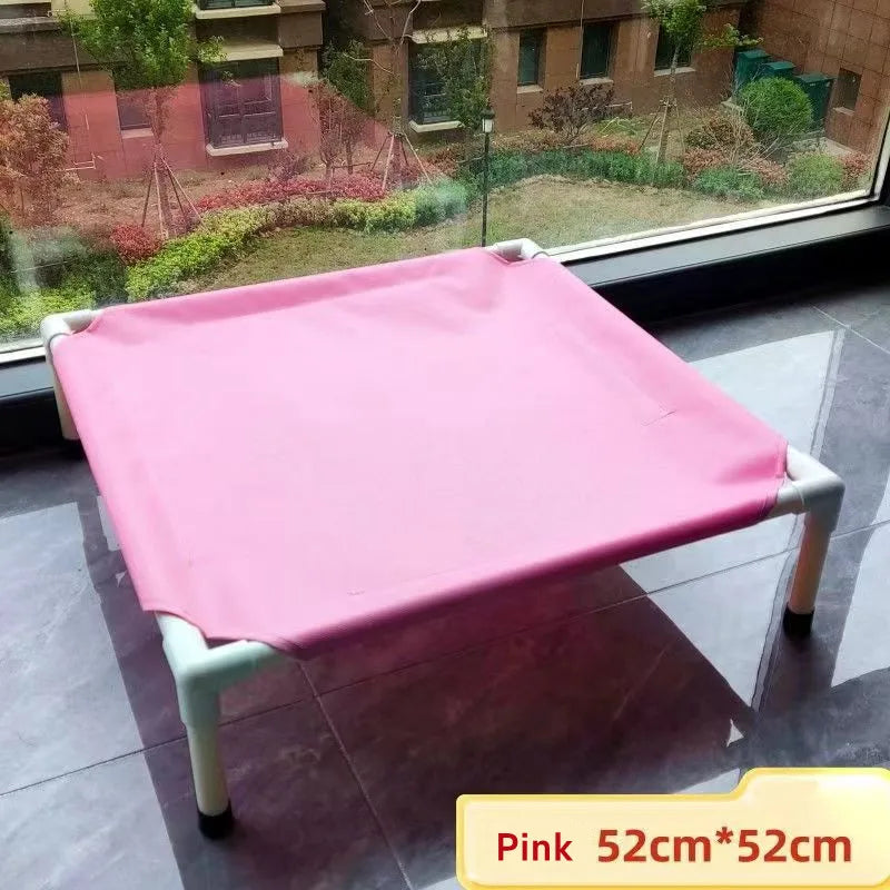 Cama Elevada Dobrável para Cães e Gatos – Cama de Campismo Portátil, Lavável e Respirável**