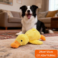 Brinquedo de Peluche para Cães – Pato com Som, Mordedor Resistente para Limpeza dos Dentes e Entretenimento**