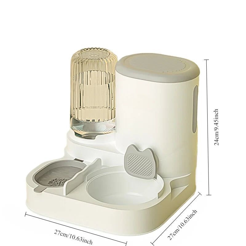 Comedouro e Bebedouro Automático para Cães e Gatos – Taça 2 em 1 com Dispensador de Água**