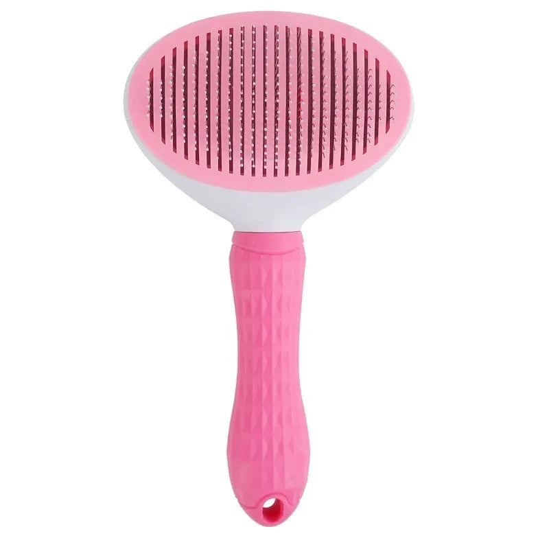 Escova Autolimpante para Cães e Gatos – Pente Removedor de Pelos e Desembaraçador para Grooming**