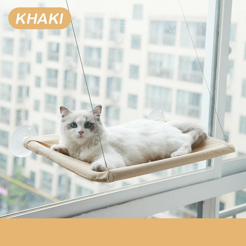 Cama Suspensa para Gatos – Rede de Janela com Ventosas para Descanso e Observação até 20 kg