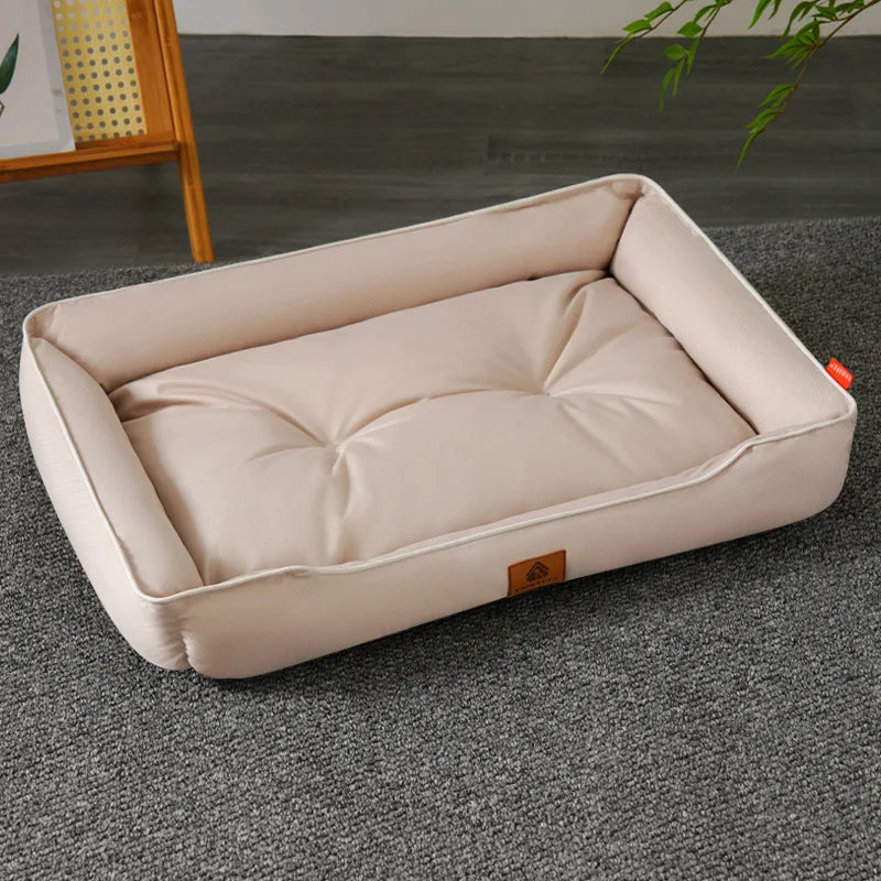 Cama Sofá para Cães e Gatos – Cama Grande, Quente e Confortável para Descanso no Inverno**