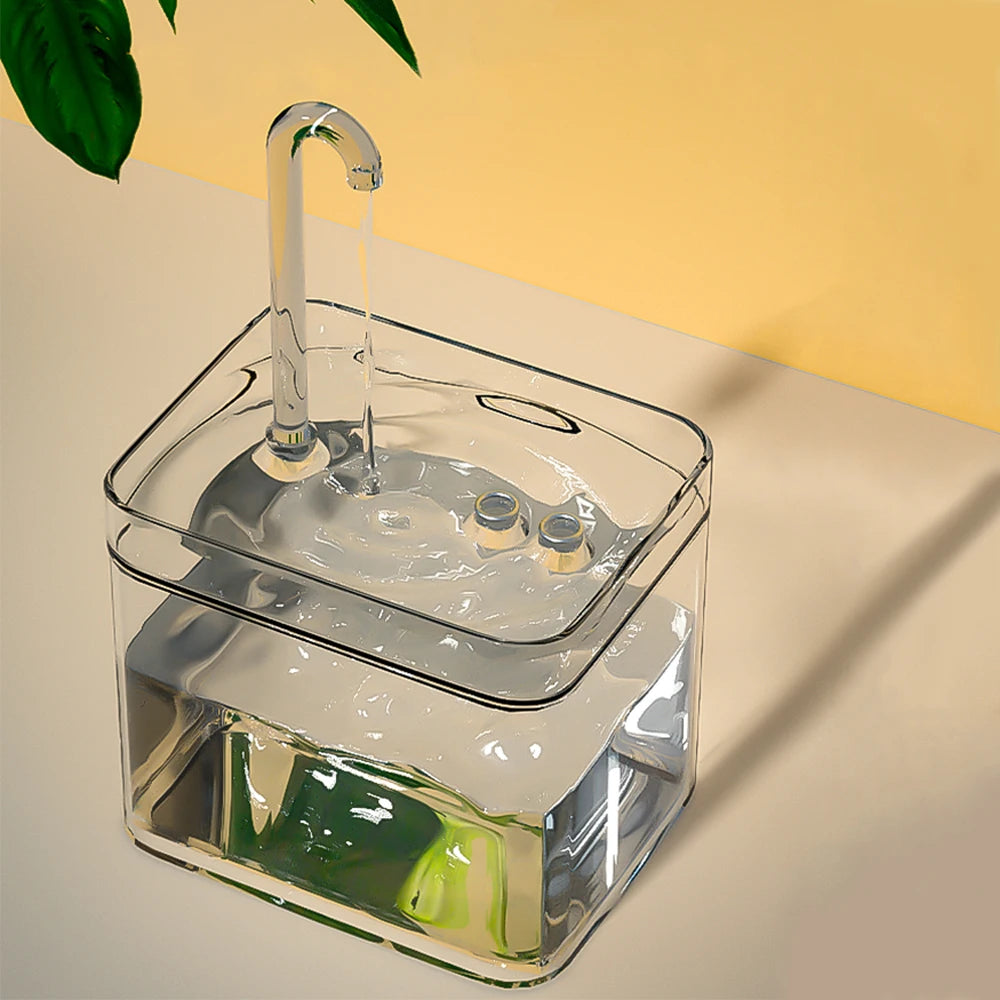 Fonte de Água Automática Transparente para Cães e Gatos – Bebedouro USB com Filtro e Bomba Ultra Silenciosa**