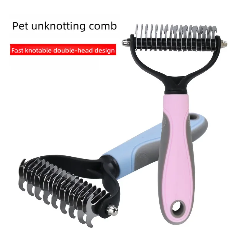 Escova para Cães e Gatos – Pente Removedor de Pelos para Grooming e Cuidados da Pelagem de Pelo Curto, Longo e Encaracolado**