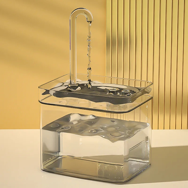 Fonte de Água Automática Transparente para Cães e Gatos – Bebedouro USB com Filtro e Bomba Ultra Silenciosa**