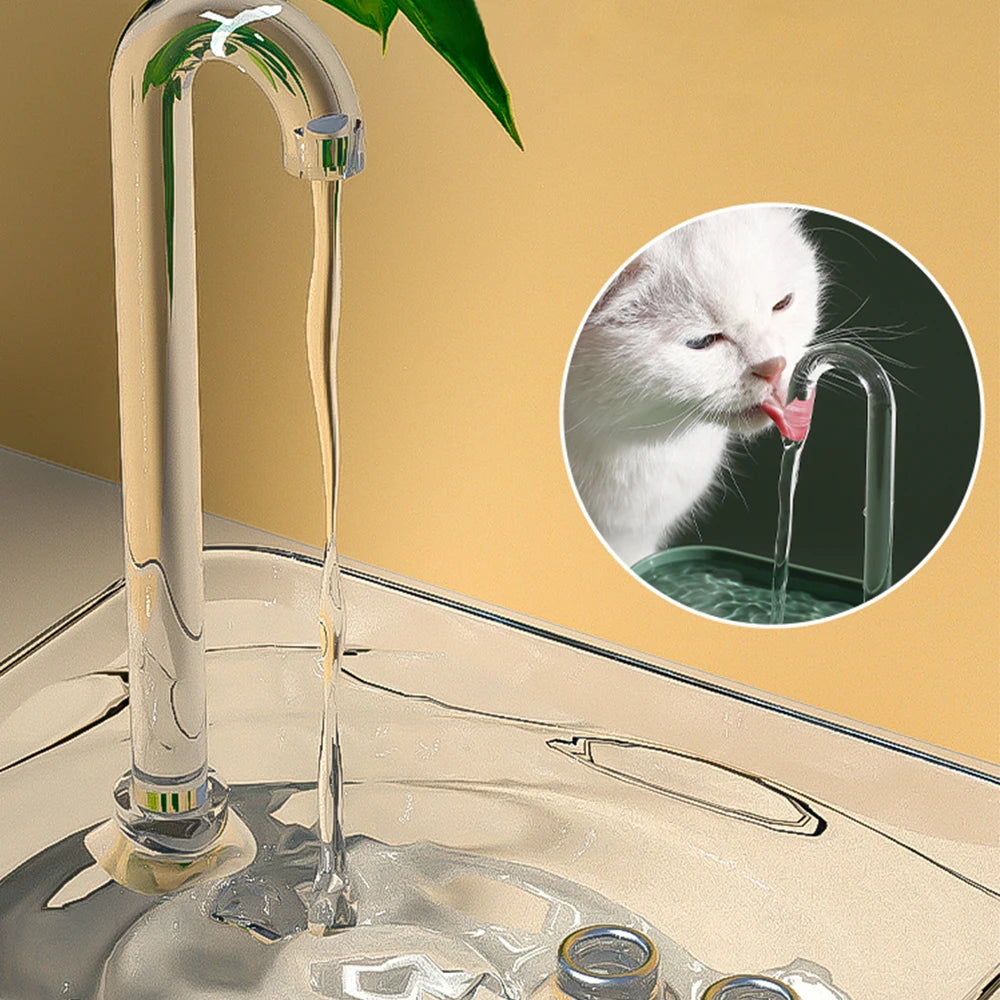 Fonte de Água Automática Transparente para Cães e Gatos – Bebedouro USB com Filtro e Bomba Ultra Silenciosa**
