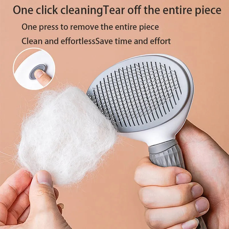 Escova Removedora de Pelos para Cães e Gatos – Pente para Grooming de Cachorros, Gatinhos e Animais de Estimação**
