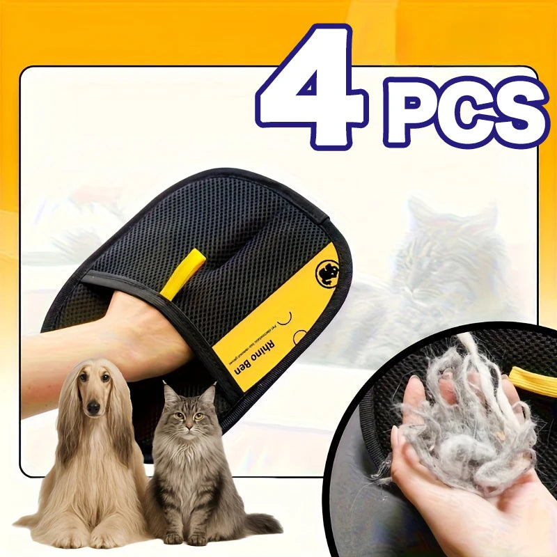 Luva Removedora de Pelos para Cães e Gatos – Escova para Remover Pelos de Sofás, Tapetes, Roupas e Casa**