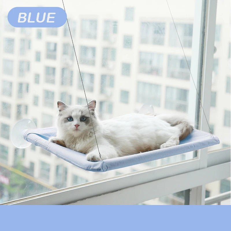 Cama Suspensa para Gatos – Rede de Janela com Ventosas para Descanso e Observação até 20 kg