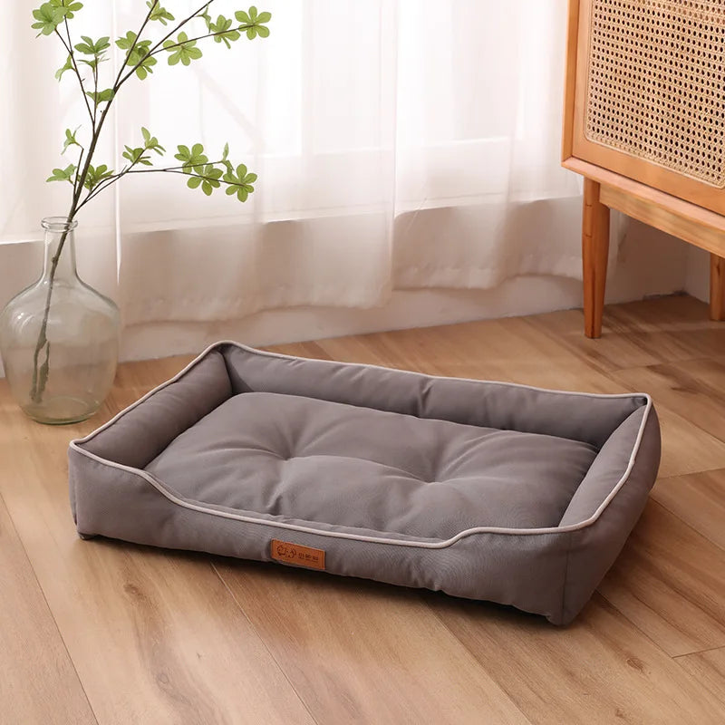 Cama Sofá para Cães e Gatos – Cama Grande, Quente e Confortável para Descanso no Inverno**