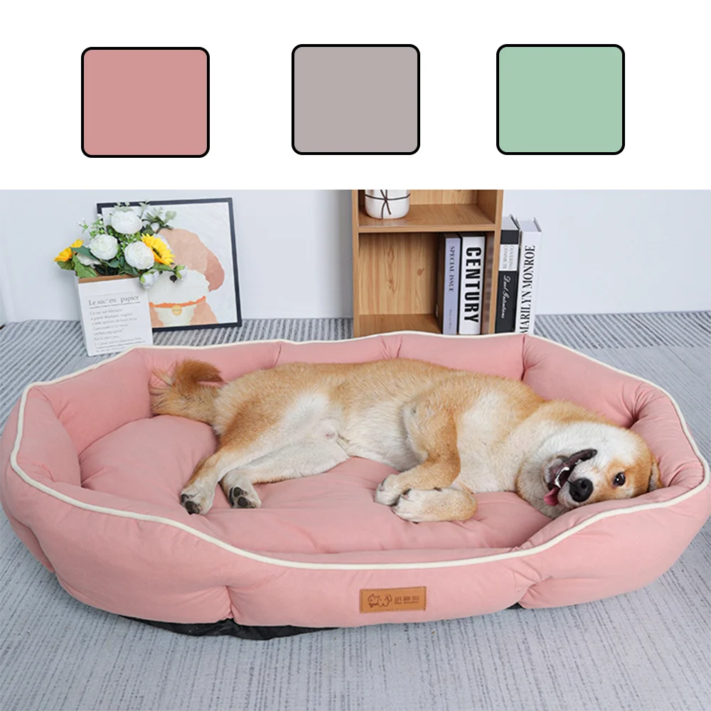 Cama Sofá para Cães e Gatos – Cama Grande, Quente e Confortável para Descanso no Inverno**