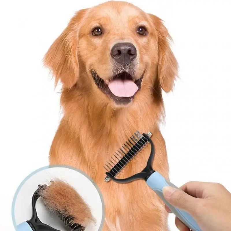 Escova Profissional Removedora de Pelos para Cães e Gatos – Pente para Redução da Queda de Pelo e Grooming