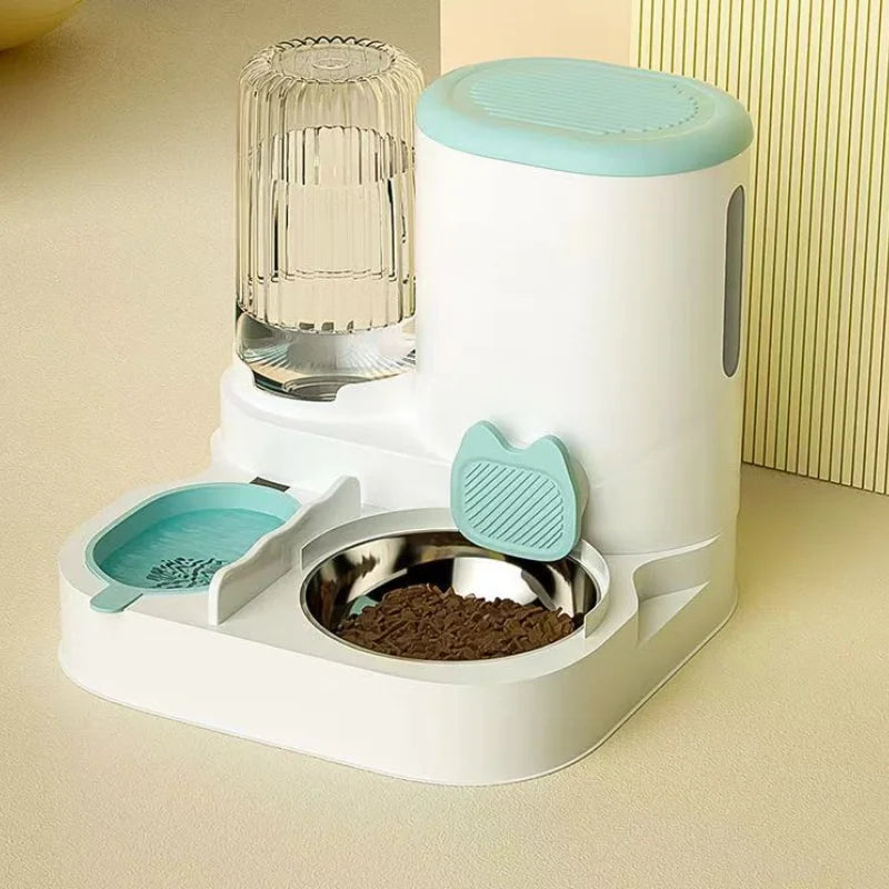 Comedouro e Bebedouro Automático para Cães e Gatos – Taça 2 em 1 com Dispensador de Água**