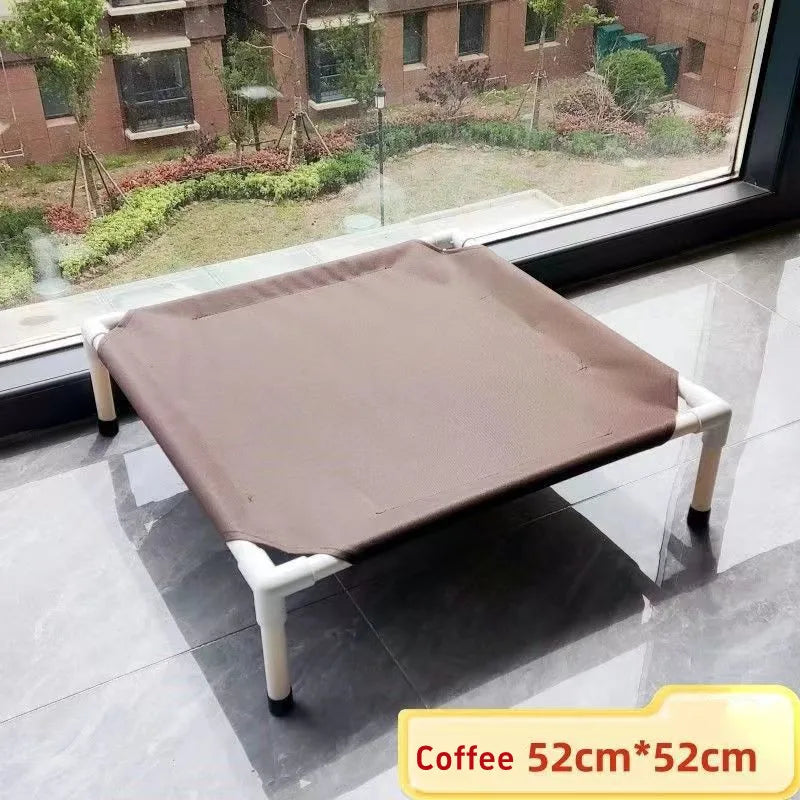 Cama Elevada Dobrável para Cães e Gatos – Cama de Campismo Portátil, Lavável e Respirável**