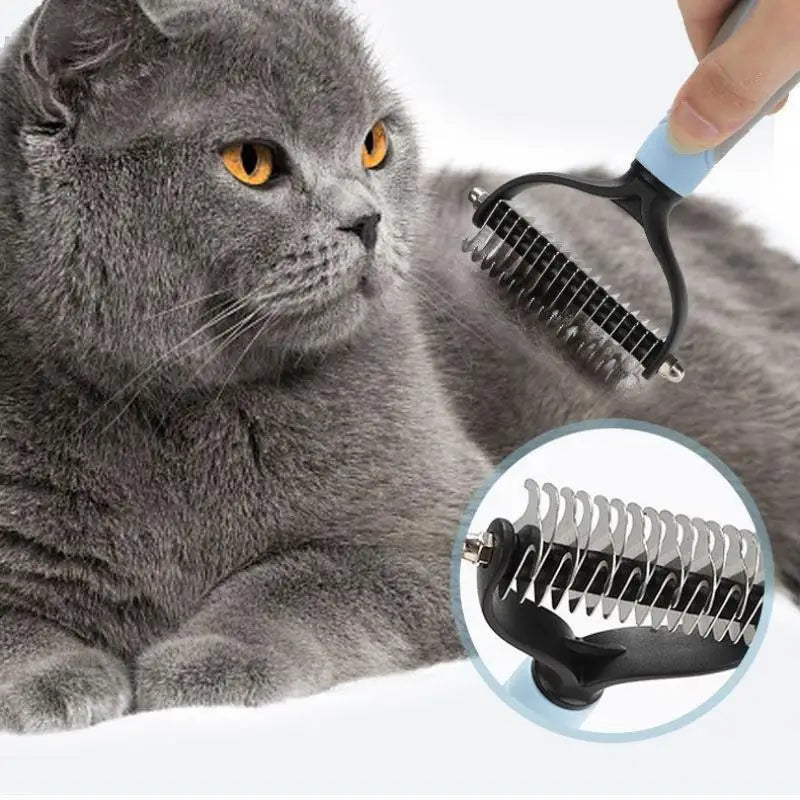 Escova Profissional Removedora de Pelos para Cães e Gatos – Pente para Redução da Queda de Pelo e Grooming