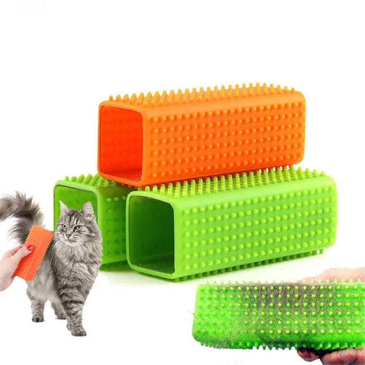 Escova Removedora de Pelos para Cães e Gatos – Escova de Silicone para Limpeza de Pelos em Roupas, Sofás, Carpetes e Automóvel**
