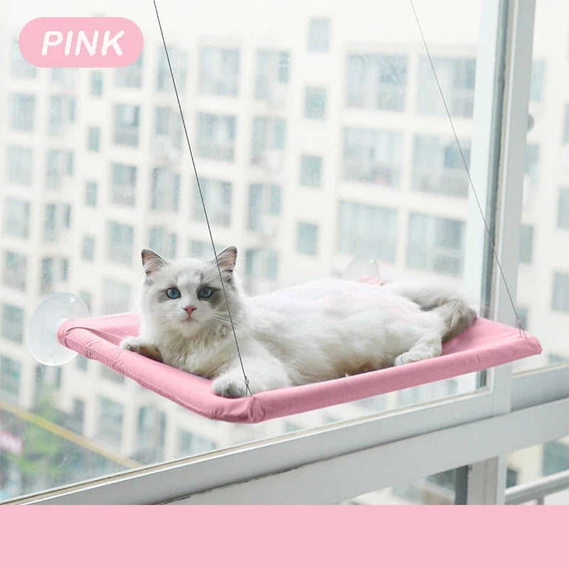 Cama Suspensa para Gatos – Rede de Janela com Ventosas para Descanso e Observação até 20 kg