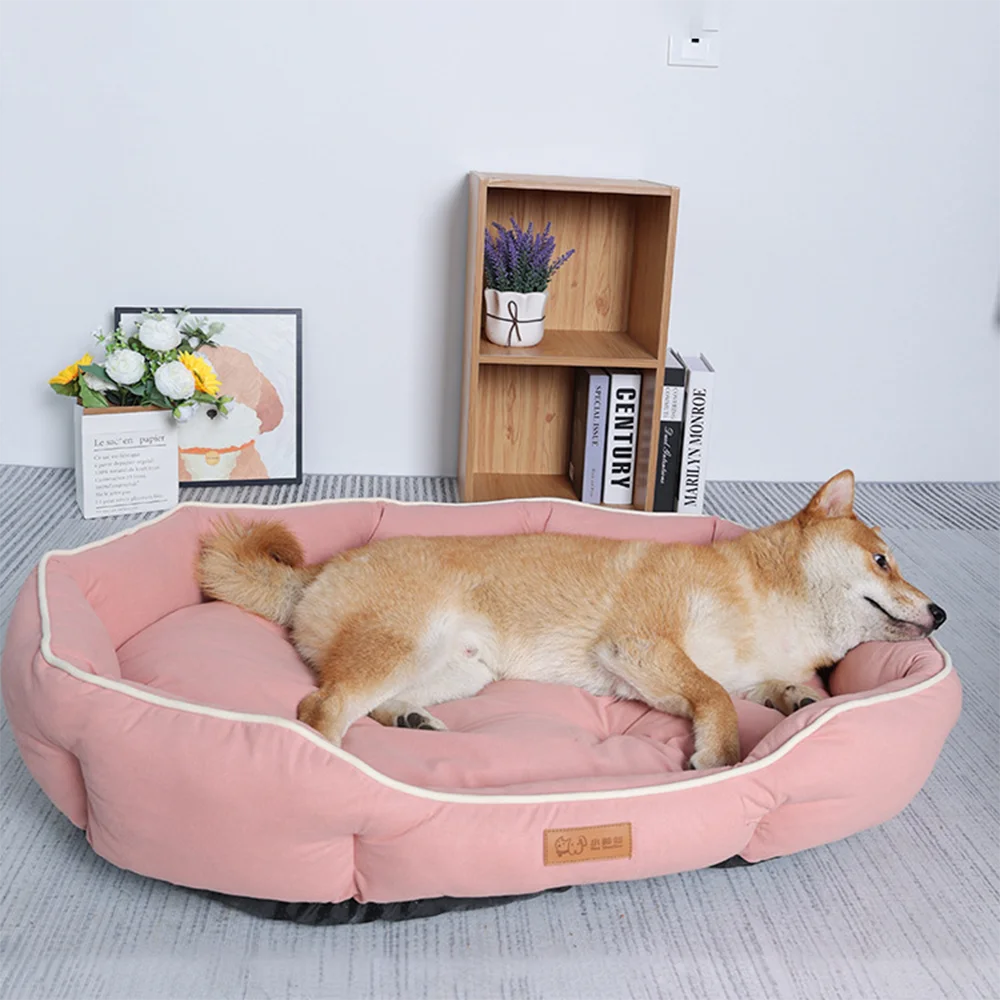 Cama Sofá para Cães e Gatos – Cama Grande, Quente e Confortável para Descanso no Inverno**
