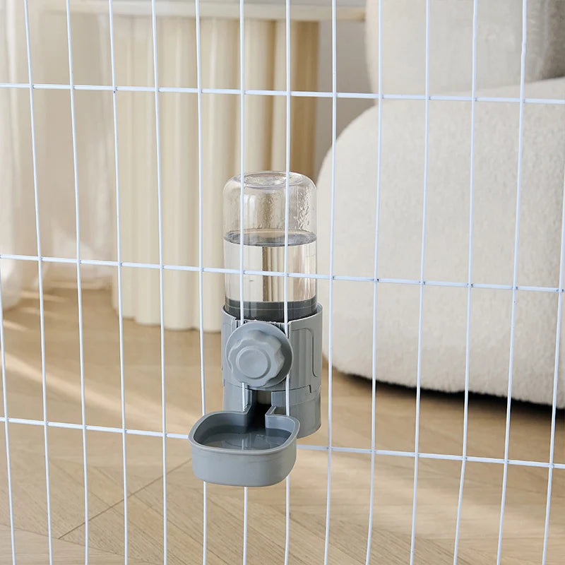 Comedouro e Bebedouro Automático para Cães, Gatos e Coelhos – Taça Suspensa para Gaiolas**