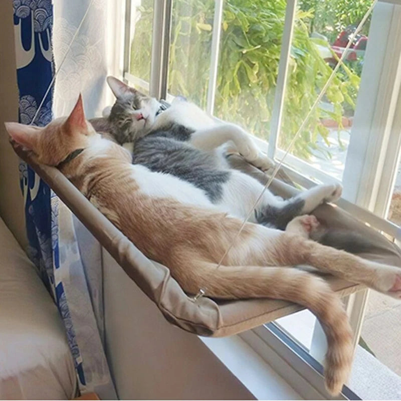 Cama Suspensa para Gatos – Rede de Janela com Ventosas para Descanso e Observação até 20 kg