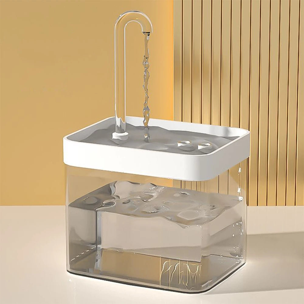 Fonte de Água Automática Transparente para Cães e Gatos – Bebedouro USB com Filtro e Bomba Ultra Silenciosa**
