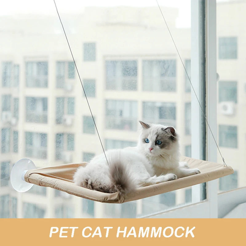 Cama Suspensa para Gatos – Rede de Janela com Ventosas para Descanso e Observação até 20 kg
