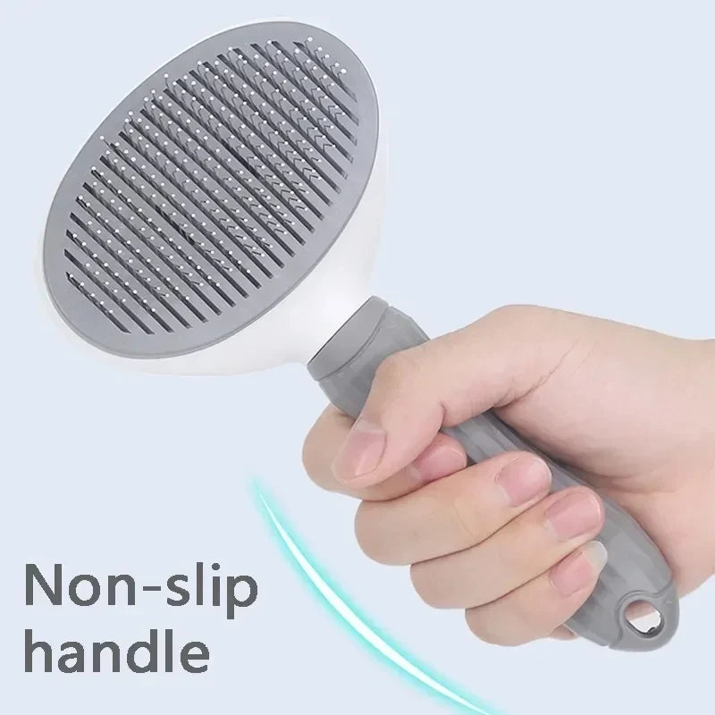 Escova Autolimpante para Cães e Gatos – Pente Removedor de Pelos e Desembaraçador para Grooming**