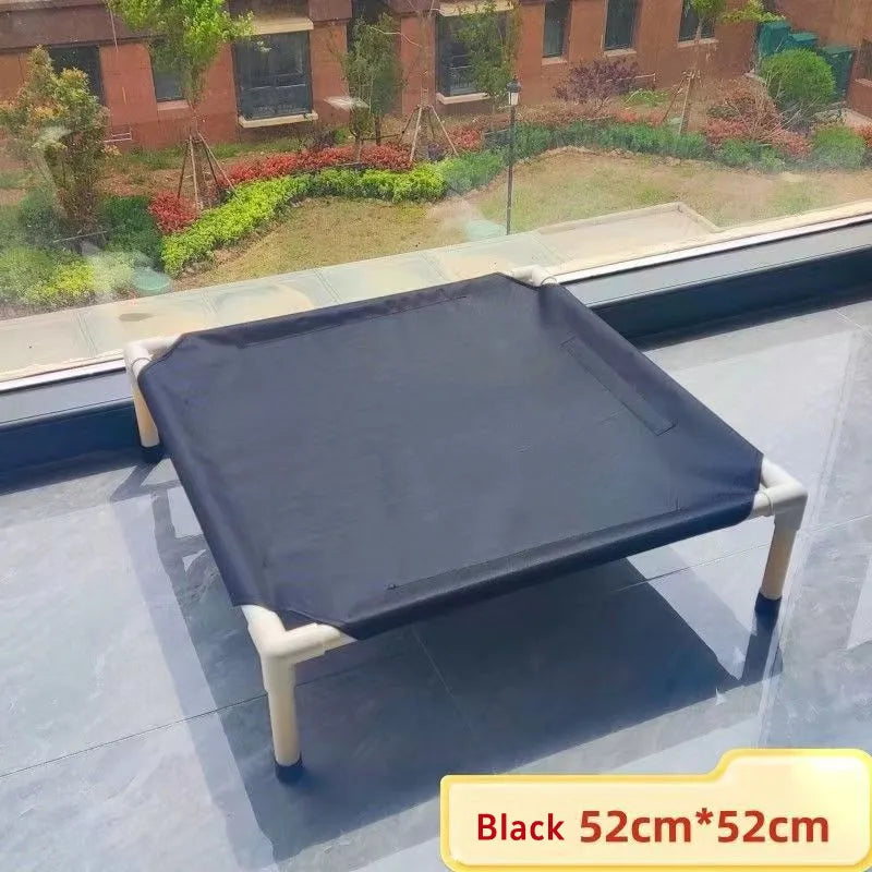 Cama Elevada Dobrável para Cães e Gatos – Cama de Campismo Portátil, Lavável e Respirável**