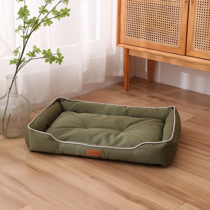 Cama Sofá para Cães e Gatos – Cama Grande, Quente e Confortável para Descanso no Inverno**