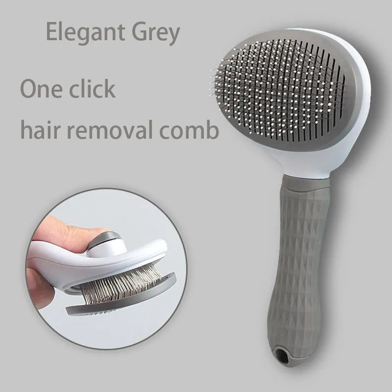 Escova Removedora de Pelos para Cães e Gatos – Pente para Grooming de Cachorros, Gatinhos e Animais de Estimação**