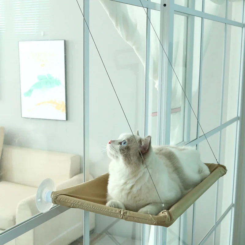Cama Suspensa para Gatos – Rede de Janela com Ventosas para Descanso e Observação até 20 kg