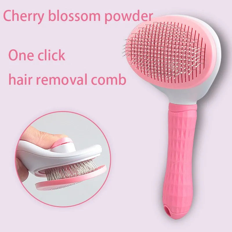 Escova Removedora de Pelos para Cães e Gatos – Pente para Grooming de Cachorros, Gatinhos e Animais de Estimação**