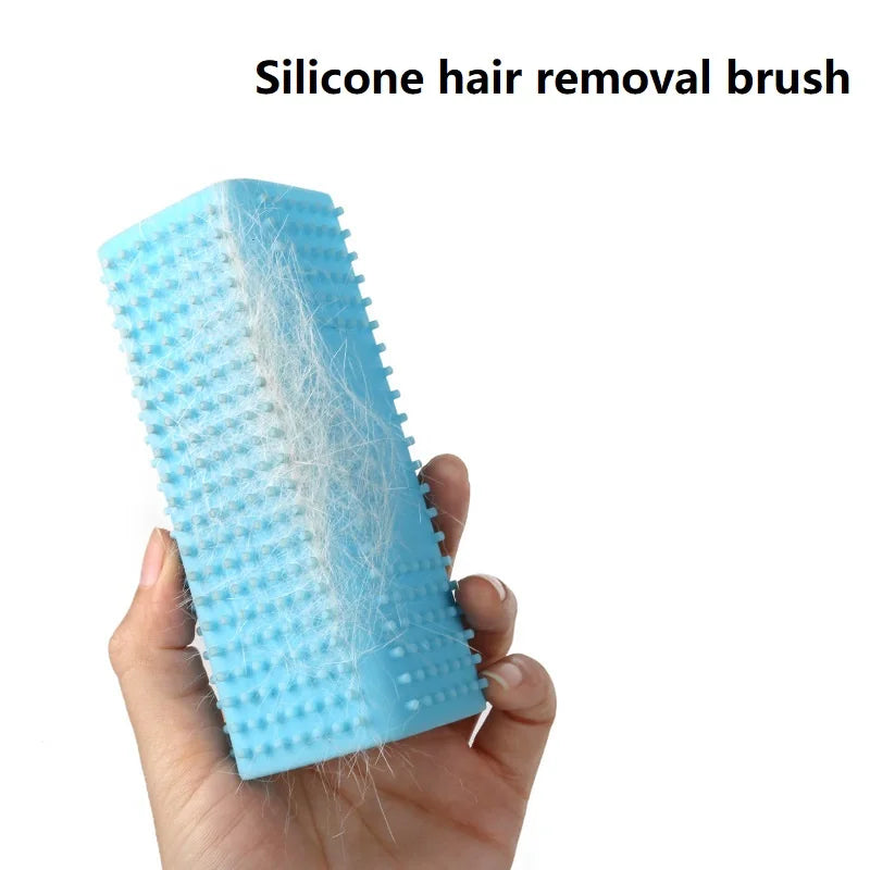 Escova Removedora de Pelos para Cães e Gatos – Escova de Silicone para Limpeza de Pelos em Roupas, Sofás, Carpetes e Automóvel**