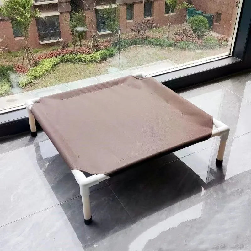 Cama Elevada Dobrável para Cães e Gatos – Cama de Campismo Portátil, Lavável e Respirável**