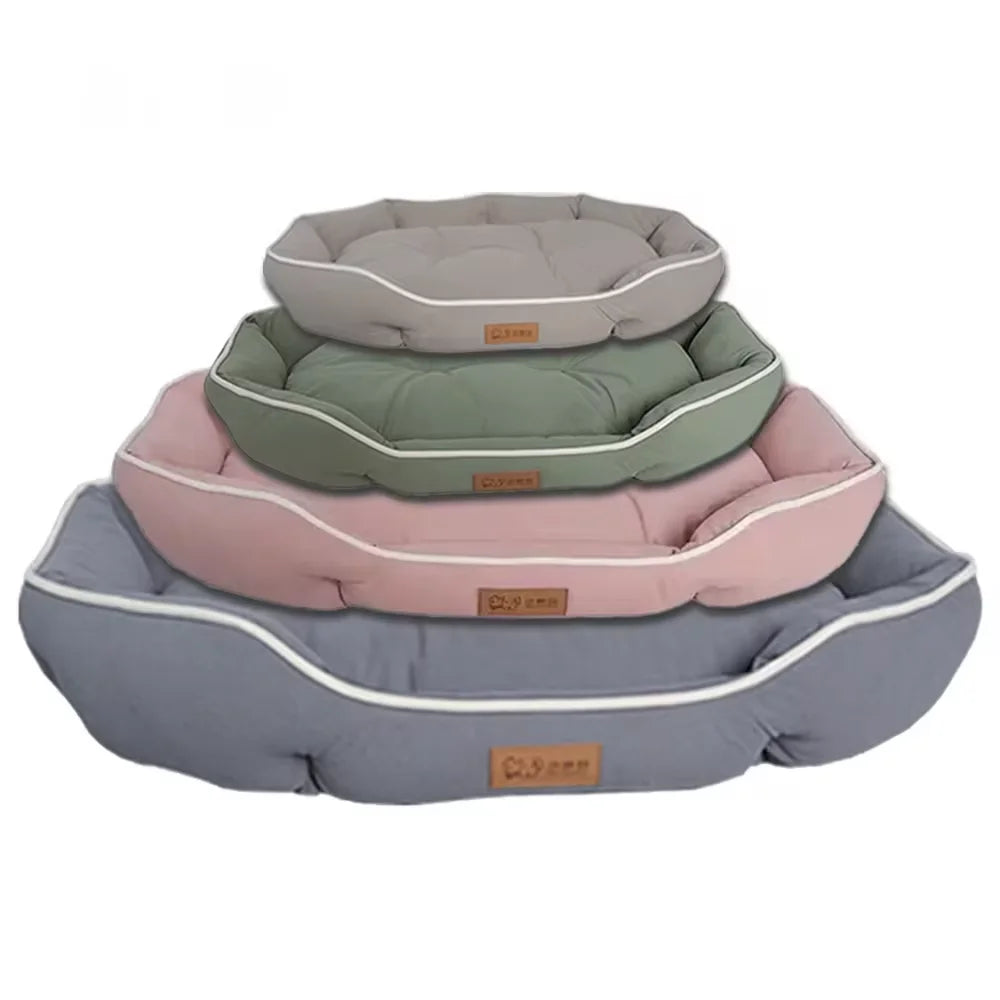 Cama Sofá para Cães e Gatos – Cama Grande, Quente e Confortável para Descanso no Inverno**