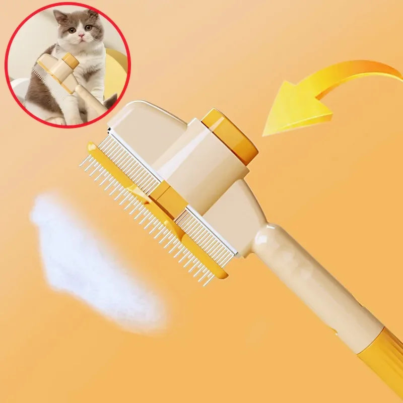 Escova Autolimpante para Cães e Gatos com Botão – Pente Removedor de Pelos e Escova de Massagem para Grooming**
